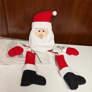 5 pieces Red and White Santa Decoration